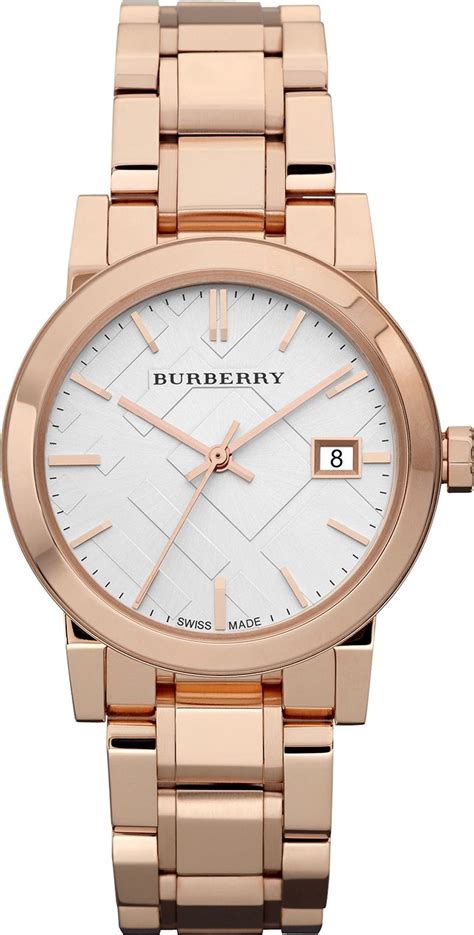 rose gold burberry watches